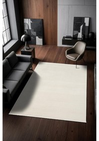 Resim Look Modern Lm005w Krem Halı Modern Desen Akrilik Yumuşak Tozuaz Mutfak Koridor Salon Halısı-905 Krem 