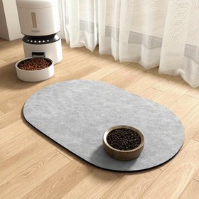 Resim Süper Emici Diyatomlu Toprak Köpek Besleme Matı - Hızlı Kurur, Leke Yapmaz, Temizlemesi Kolay Kaymaz Köpek Mama ve Su Kabı Matı, Dağınık Yiyen ve İçenler İçin 