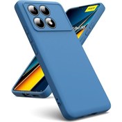 Resim Xiaomi Poco X6 Pro Kılıf Kamera Korumalı Yumuşak Renkli Silikon 