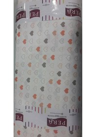 Resim Akfil Poplin Nevresimlik Kumaş Çok Amaçlı En 240 Kalp Desenli (461574175) 