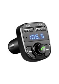 Resim Araç Fm Transmitter 5.0 Bluetooth Araç Kiti Usb Mp3 Sd Kart Flash Için Uygun Çakmaklık Girişli 