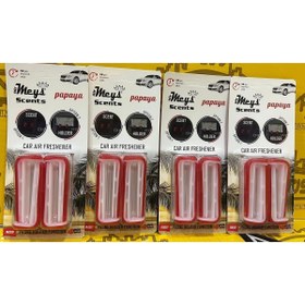 Resim KAMPÜS OTOMOTİV Meys Klips Koku Papaya Kırmızı 4 Paket 