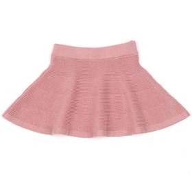 Resim Organik Pamuk Bebek ve Çocuk Örgü Etek Pembe - PEMBE / 2-3 YAŞ 