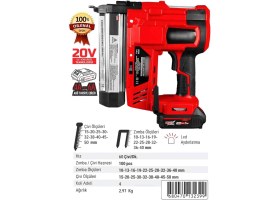 Resim Akülü Şarjlı Zımba ve Çivi Çakma Tabancası Yüksek Performans Garantili Sınıfının En Iyisi 