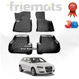 Resim Audi A3 3D Havuzlu Paspas Hb 2003 - 2012 Arası Siyah N11.18053 