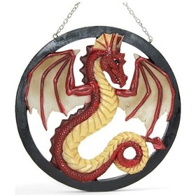 Resim Büro Ev Ofis Dekoru İçin Polyester Yapım Duvara Asmalı Ejderha Panosu 