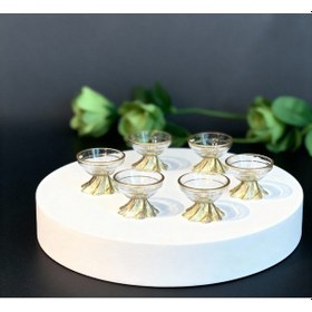 Resim Elta Collection 6 Lı Lüx Kahve Yanı Mini Lokumluk Şekerlik Sosluk Reçellik Çerezlik Kase Sarı 