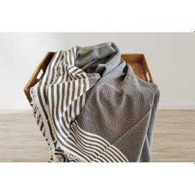 Resim Aksu Summer Line Çok Amaçlı Örtü Pike Koltuk Örtüsü 170x220 Haki Haki 