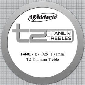 Resim D'Addario T4601 T2 Titanium Hard Tension Klasik Gitar Tek Tel (Mi) 