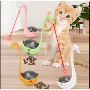 Resim Kuğu Şeklinde Lazerli Kedi Oyuncağı 