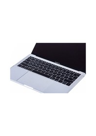 Resim Apple Uyumlu MacBook Pro Klavye Koruyucu 12-13Inc A1708 A1534 Arapça Us Arabic Siyah 