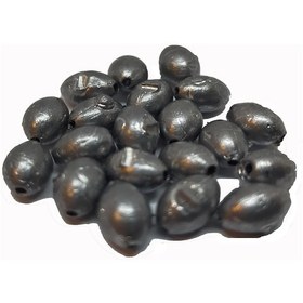 Resim Sazan Rig Delikli Zeytin Gezer Olta Kurşunu 1 Gr 20 Adet 
