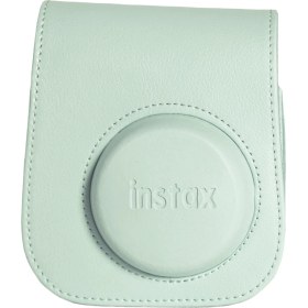 Resim Fujifilm Instax Mini 12 Yeşil Fotoğraf Makinesi-10'lu Film-Çerçeve ve Deri Kılıf Seti 