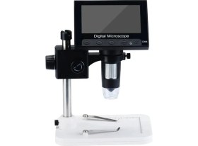 Resim İlk El Grup 1000X 2.0mp USB Dijital Elektronik Mikroskop 8 LCD Ekran VGA Büyüteç DM4S 