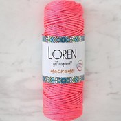 Resim Loren Macrame Neon Pembe El Örgü İpi - L116 