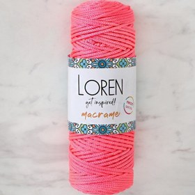 Resim Loren Macrame Neon Pembe El Örgü İpi - L116 