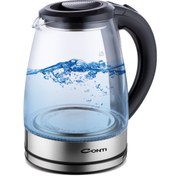 Resim AboutThePerfect Cam kettle, şık tasarım, pratik kullanım, dayanıklı ve hafif, mutfağınıza şıklık katar 
