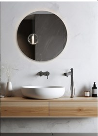 Resim Flora Fone Ledli Dokunmatik Banyo Lavabo Işıklı Makyaj Aynası Cam 