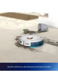 Resim Philips HomeRun 3000 Serisi XU3000/02 Islak Kuru Robot Süpürge ve Mop Beyaz 