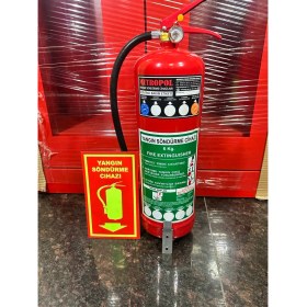 Resim 6 kg Yangın Tüpü F Sınıfı Yağ Yangınları Söndürme Cihazı Dört Yıl Garantili 