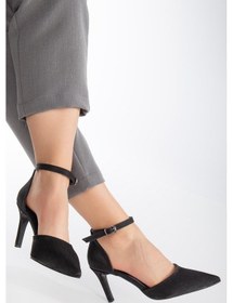 Resim Fiorella Kadın Yüksek Topuklu Bilekten Tek Bantlı Stiletto Ayakkabı 001 