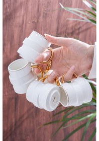 Resim Marlow 6 Kişilik Kahve Fincan Takımı - 90 Ml Çok Renkli 