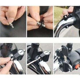 Resim Jokmae 2 Adet Siyah Evrensel Jokmae Gidon Kiliti Montajlı Kask Güvenlik Kilidi Jokmae Bisiklet Aksesuarları 