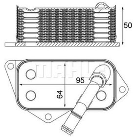 Resim BEHR MAHLE CLC12001S (8MO376714-804) Yag Sogutucu ( BMW N20-N26-N52-N53-N54-N55 / E87-E90-F20-F30 ) 8MO376714804 (WH254738) 