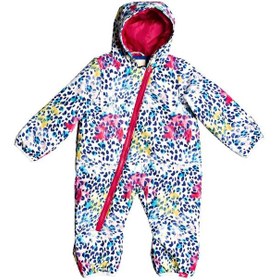 Resim Roxy Kız Çocuk Snowboard Tulumu Rose Jumpsuit I Snsu Beyaz 