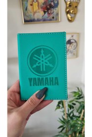 Resim EFE DERİ Yamaha Deri Dikişli Ruhsat Kıılıfı Kabı Motor Rusatlık Ruhsat Koruyucu 