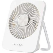 Resim Açık Masaüstü Katlanır Mini Ince, Hafif, Sessiz, Yüksek Rüzgar, Taşınabilir Duvara Monte Küçük Fan Beyaz (Yurt Dışından) 