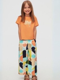 Resim Nk Kids Kız Çocuk Geometrik Desenli Pantolon-15875 Çok Renkli 