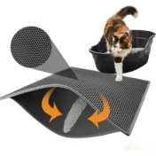 Resim Kedi Tuvalet Önü Paspası Büyük Boy 