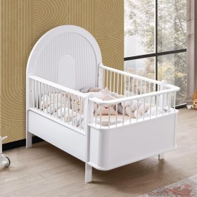 Resim Setay Mdf Beşik, Venüs Büyüyen Beşik + 1 Adet Comfort Yatak 90X130 