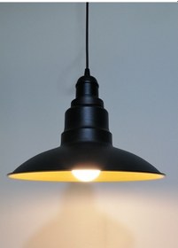 Resim Riolight Retro Siyah Içi Gold Tekli Metal Sarkıt Çap: 30Cm (538287835) 