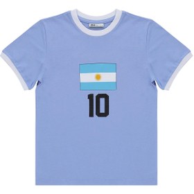 Resim Civil Boys Argentina Baskılı 2'li 6-9 Yaş Takım - Pamuk Forma - Mavi - Mavi / 8-9 Yaş 