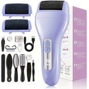 Resim Elektrikli Ayak Törpüsü, USB Şarj, Dijital Ekran, Otomatik Kurutma Fonksiyonu, Taşınabilir Elektronik Ayak Dosya Pedikür Aracı, Elektrikli Nasır Giderme Kiti, Ölü, Sert Çatlamış Kuru Ciltler için Profesyonel Ayak Bakımı İçin İdeal Hediye 