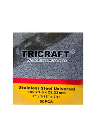 Resim Tricraft Metal Kesici Taş 50 Adet 180x1.6x22.23 Mm 