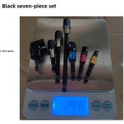 Resim Youmex 7 Parça Siyah 105 Derece Köşe Açıcı, Elektrikli Tornavida Ve Matkap Ek Parçası, 285 Gr, Çok Amaçlı Delme Ve Somun Sıkma Aracı 