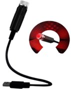 Resim Özasya AVM Kırmızı Ayak Altı Tavan Led Araç Içi Aydınlatma Oto Araba Iç Disko Ayarlanır Usb Lamba Işık 