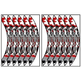 Resim GOGO JANT ŞERİDİ PARÇALI KAMUFLAJ KIRMIZI HONDA PCX 125 150 2010- 