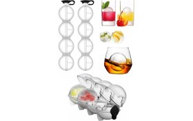 Resim Glassepet Pratik 4 Lü Top Buz Kalıbı Sihirli Küre Buzluk 