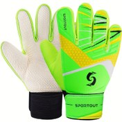 Resim Sportout Unisex Kaleci Eldivenleri - Dayanıklı Lateks Malzeme, Artan Tutuş ve Nefes Alabilen, Hafif 0.5kg Kostüm Eldivenleri, Parmak Koruma Olmadan, Futbol Aksesuarları | Dinamik Kalecilik | Dayanıklı Eldivenler, Futbol Gea 