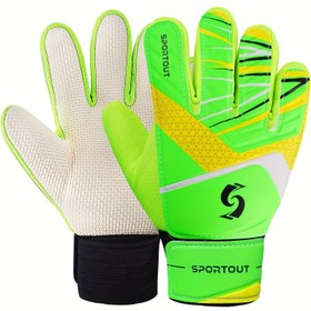Resim Sportout Unisex Kaleci Eldivenleri - Dayanıklı Lateks Malzeme, Artan Tutuş ve Nefes Alabilen, Hafif 0.5kg Kostüm Eldivenleri, Parmak Koruma Olmadan, Futbol Aksesuarları | Dinamik Kalecilik | Dayanıklı Eldivenler, Futbol Gea 