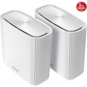 Resim ASUS Zenwıfı Xt9-w Ax7800 Wıfı-6 Gamıng Mesh Router 2-li Paket Beyaz 