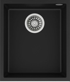 Resim Teka Square 34.40 Tg Black Granit Eviye. Tezgahaltı 