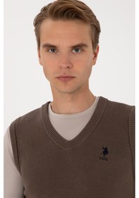Resim U.s. Polo Assn. Erkek Vizon Süveter 50316843-vr052 Vizon 