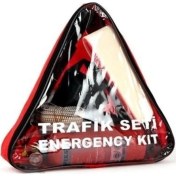 Resim Ile Uyumlu Üçgen Trafik Seti Bez Çantalı ve Karayollarına Uygun Ilk Yardım Üçgen 
