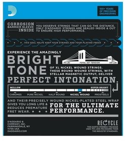 Resim D'Addario EXL110-7 XL Nickel Wound 7 Telli Elektro Gitar Tel Seti - 10-59 (Profesyonel) | 7 Telli Gitarlar İçin İdeal Gerilim, Nikel Sargı ve Üstün Akort Kararlılığı 