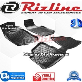 Resim Opel Corsa C 3D Paspas Havuzlu Siyah 2000-2005 Arası Rizline N11.29454 